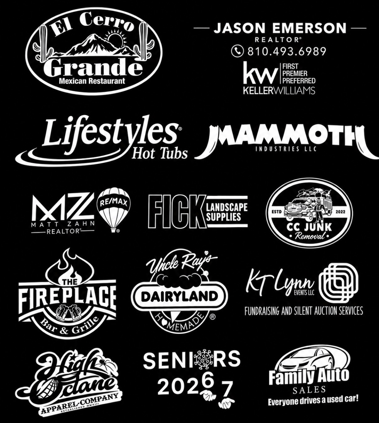 Lake Fenton Music Boosters community sponsors